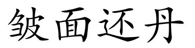 皱面还丹的解释