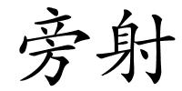 旁射的解释