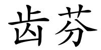 齿芬的解释