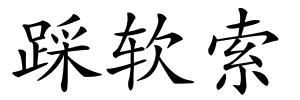 踩软索的解释