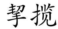 挈揽的解释
