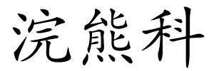浣熊科的解释
