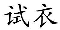 试衣的解释