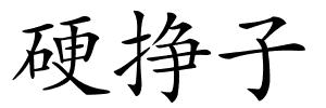 硬挣子的解释