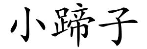 小蹄子的解释