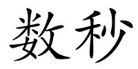 数秒的解释