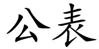 公表的解释