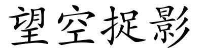 望空捉影的解释