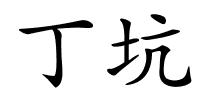 丁坑的解释