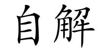 自解的解释