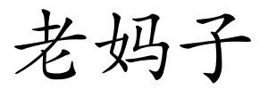 老妈子的解释