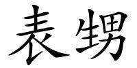 表甥的解释