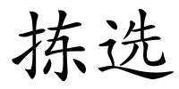 拣选的解释
