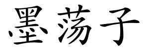 墨荡子的解释