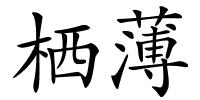 栖薄的解释