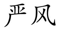 严风的解释
