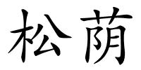 松荫的解释