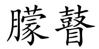 朦瞽的解释