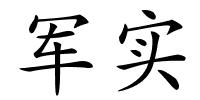 军实的解释