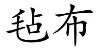 毡布的解释