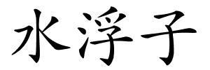水浮子的解释