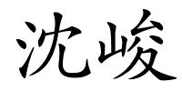 沈峻的解释