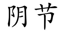 阴节的解释