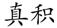 真积的解释