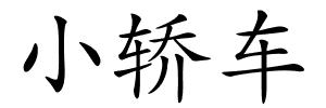 小轿车的解释