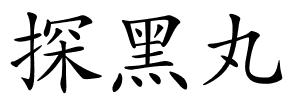 探黑丸的解释