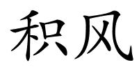 积风的解释