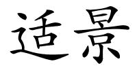 适景的解释