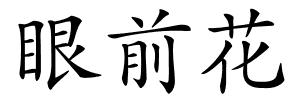 眼前花的解释