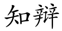 知辩的解释