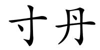 寸丹的解释