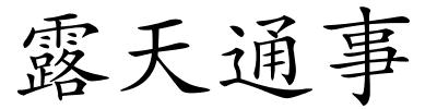 露天通事的解释