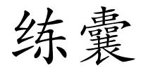 练囊的解释