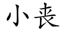 小丧的解释