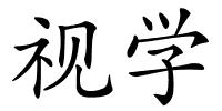 视学的解释
