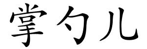 掌勺儿的解释