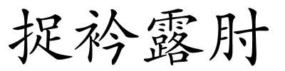 捉衿露肘的解释