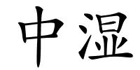 中湿的解释