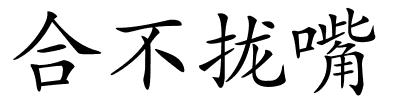 合不拢嘴的解释