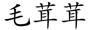 毛茸茸的解释