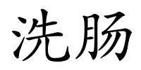 洗肠的解释