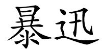 暴迅的解释