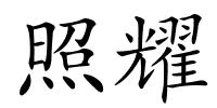 照耀的解释