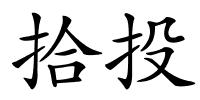 拾投的解释