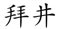 拜井的解释