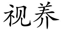 视养的解释